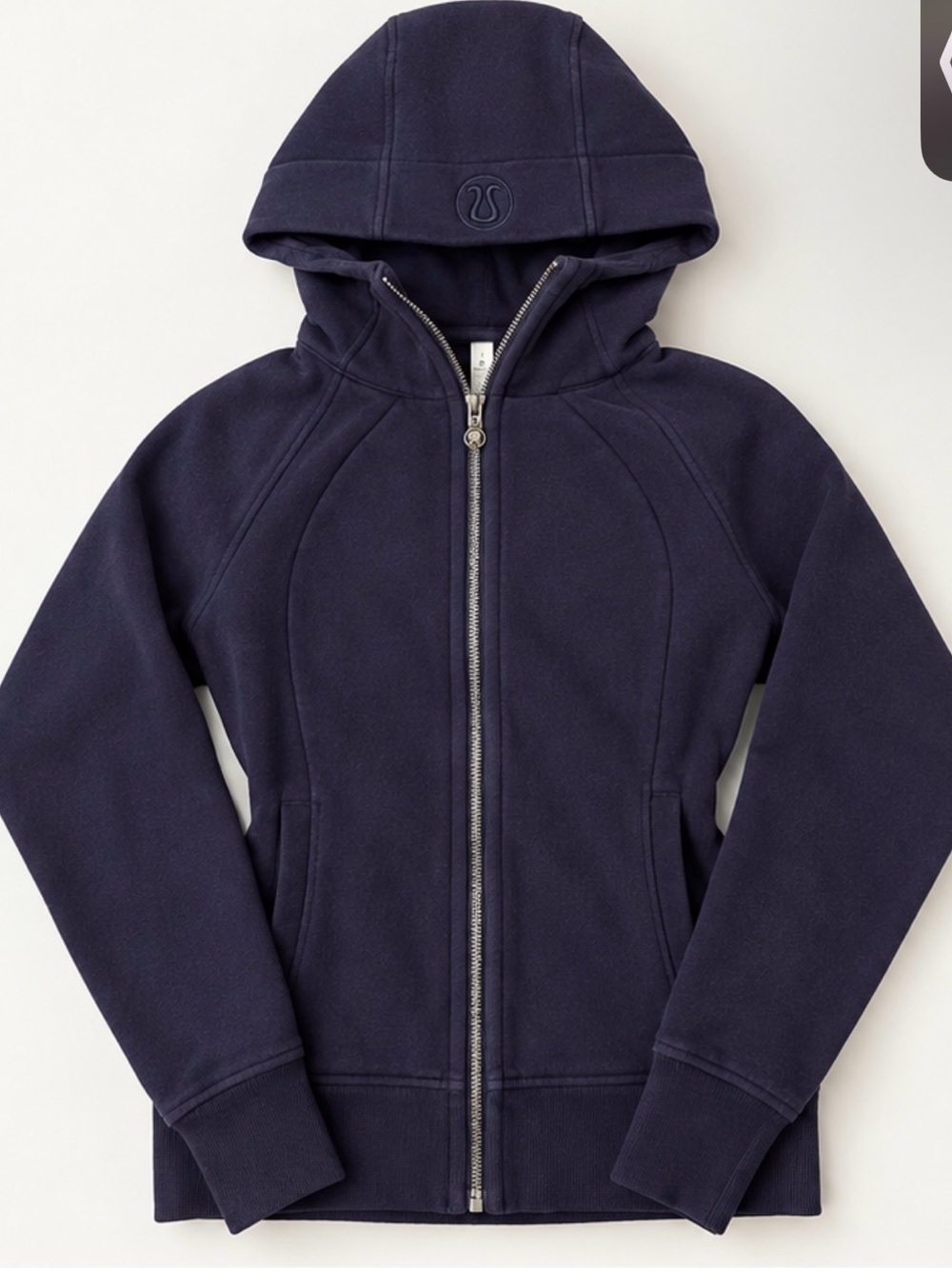 Lululemon Scuba Full Zip Hoodie Navy Blue Size 6